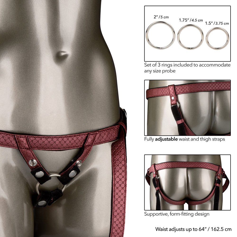 Her Royal Harness - The Regal Duchess Low Profile Strap-On Dildo Harness for Women | Comfortable & Adjustable for Couples Play & LGBTQ+ Intimacy