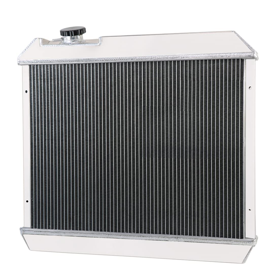 3 Row Aluminum Radiator with Fan Shroud & Thermostat Relay Kit - Compatible with 1961-1966 Chevy C/K C10 C20 C30 K10 K20 Pickup, Suburban & Other GM Models - Perfect for Engine Cooling & Restoration Projects