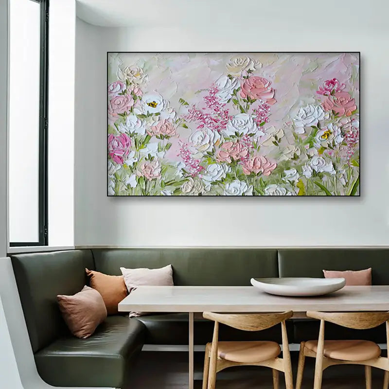 Beautiful Flower and Tree Painting #FT025 - Perfect for Home Decor, Living Room Wall Art, and Office Interior Design