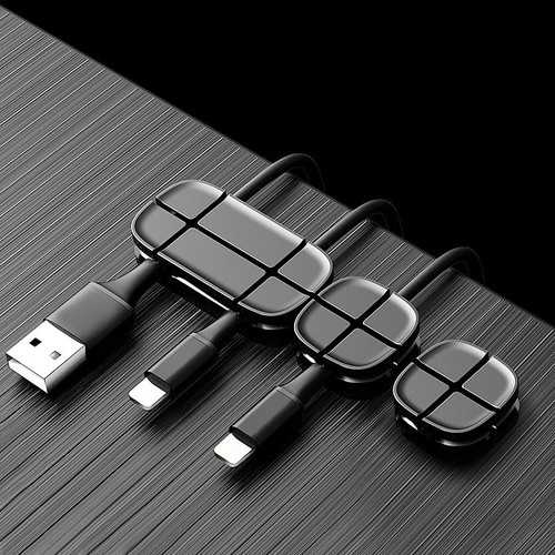 Baseus Cable Organizer - Desktop Wire Management Clip for Earphones, Chargers, Xiaomi & iPhone Accessories - Perfect for Home, Office & Travel Use