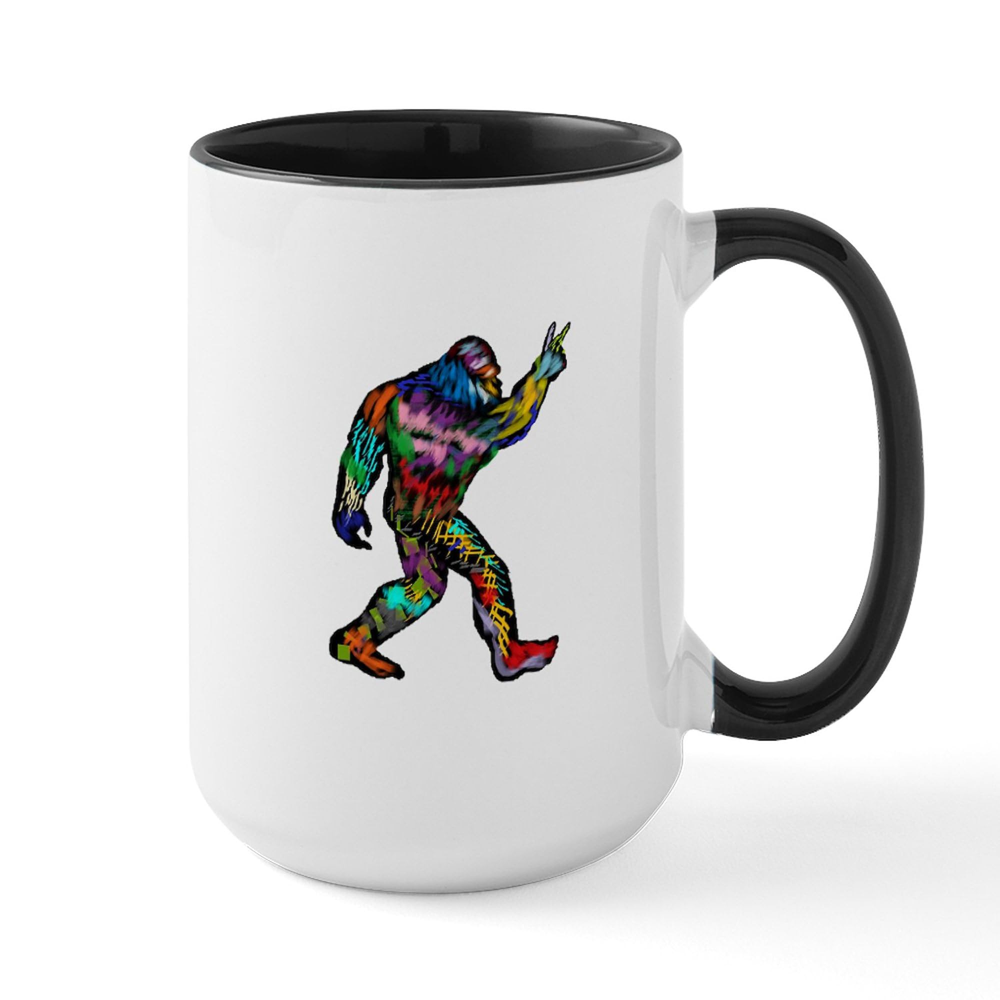 PEACE UP Ceramic Coffee Mug 15 oz (444 ml) - Insulated Tea & Coffee Cup for Home, Office, or Gift - CafePress