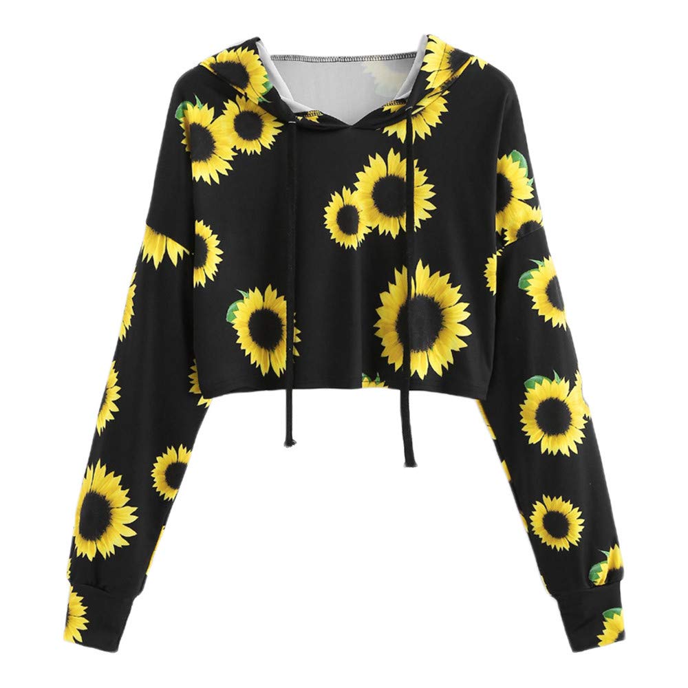 Cute Panda Print Cropped Hoodie for Women & Teen Girls - Soft Pullover Sweatshirt with Drawstring Hood - Perfect for Casual Wear, Street Fashion & Loungewear