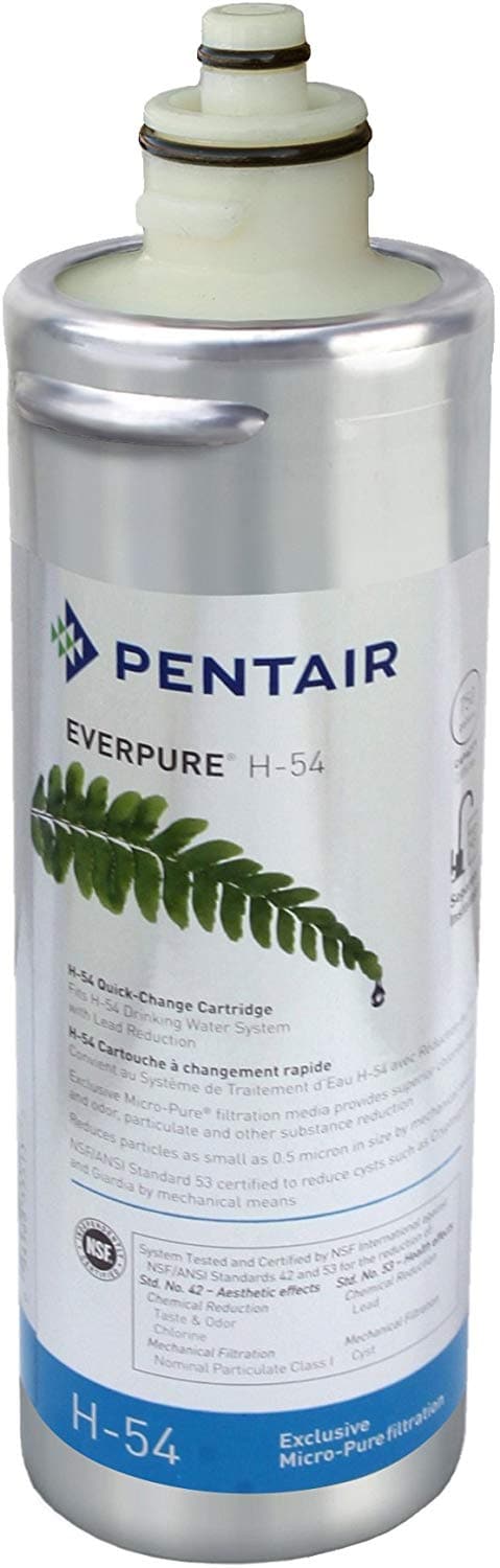 Everpure EV9252-68 H-54 Replacement Water Filter Cartridge for Clean Drinking Water - Compatible with Refrigerators, Under Sink Systems & Commercial Use
