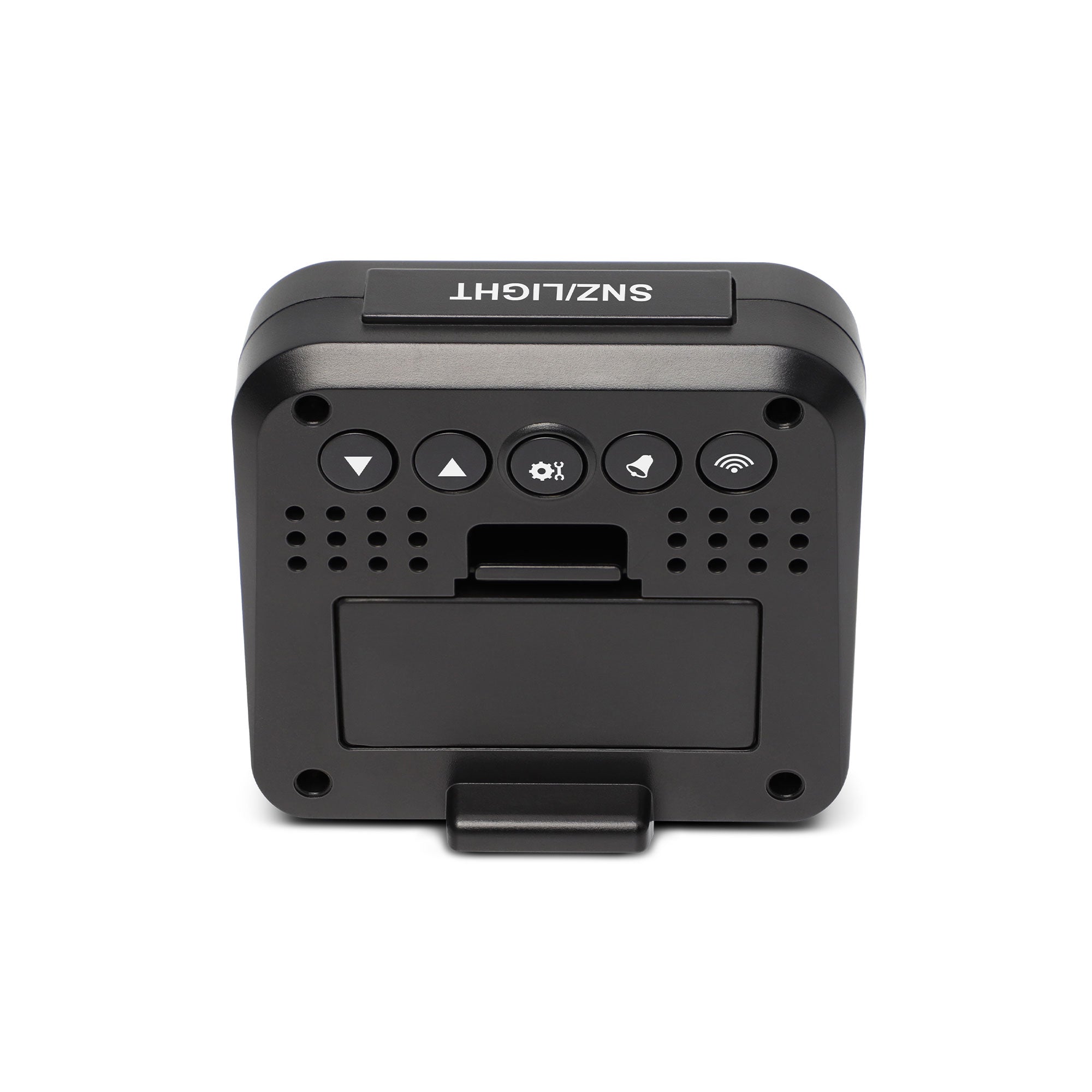 Explore Scientific Travel Alarm Clock with Radio-Controlled Time Sync, Indoor Temperature Display - Perfect for Home, Office, and Travel Use