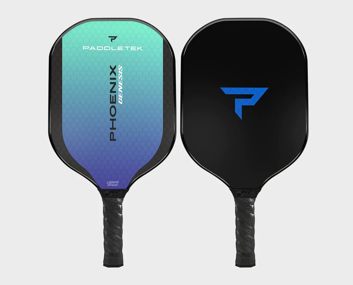 Paddletek Phoenix Genesis Pickleball Paddle - Premium Carbon Fiber Paddle for Competitive Play | Perfect for Tournaments & Outdoor Games