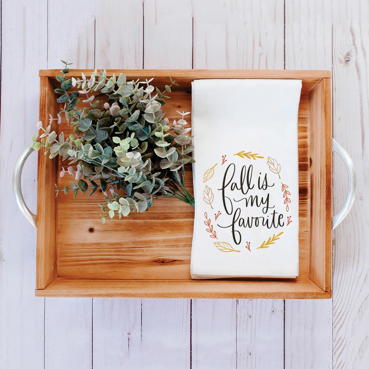 Fall Is My Favorite Dishtowel - Autumn Themed Kitchen Towel Set for Thanksgiving & Holiday Decor - Perfect for Drying Dishes, Seasonal Home Decor, and Hostess Gifts