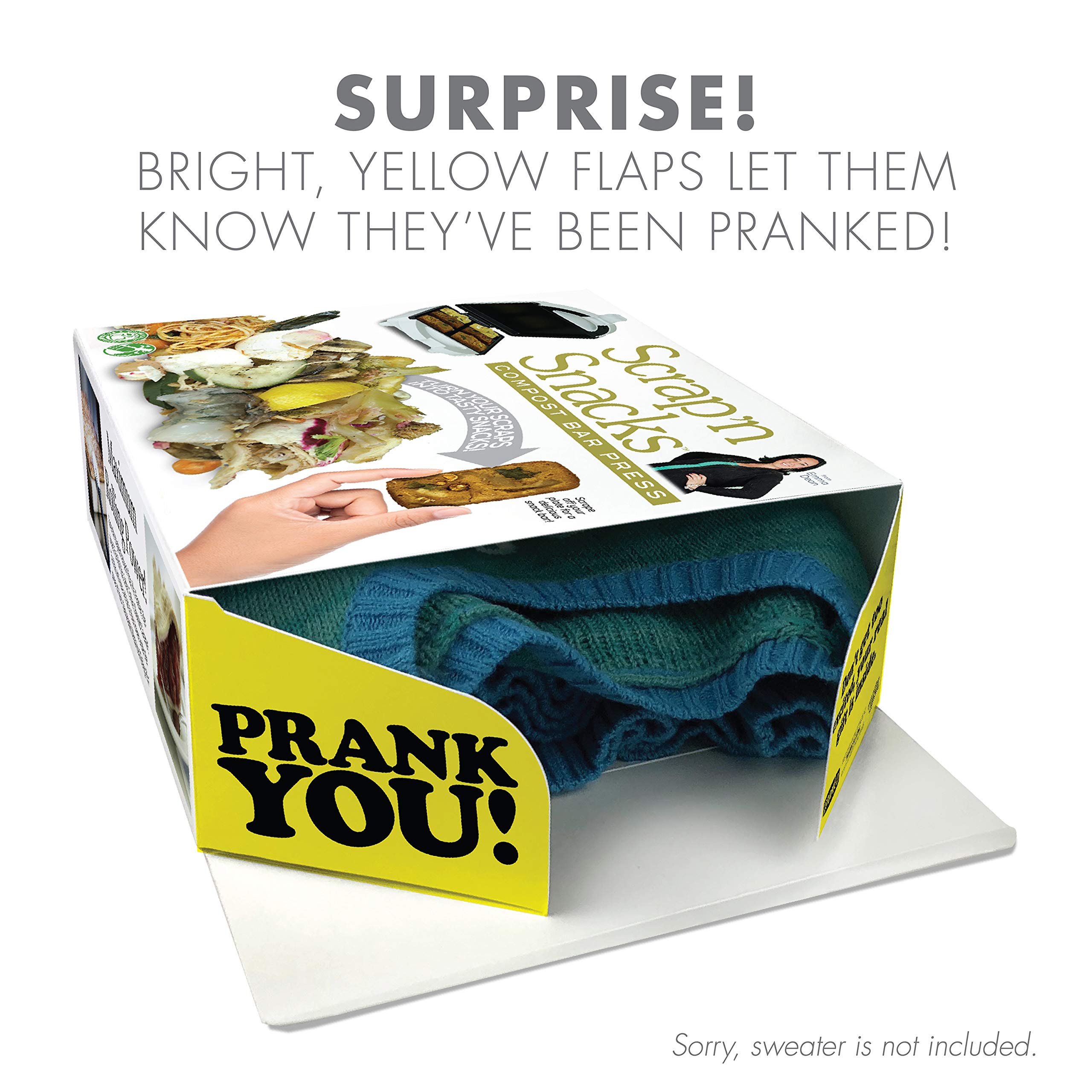 Funny Prank Pack - Scrap'n Snacks Prank Gift Box | Authentic Gag Present Box for Jokers & Pranksters | Perfect for Birthday Pranks, Office Gifts & Surprise Parties