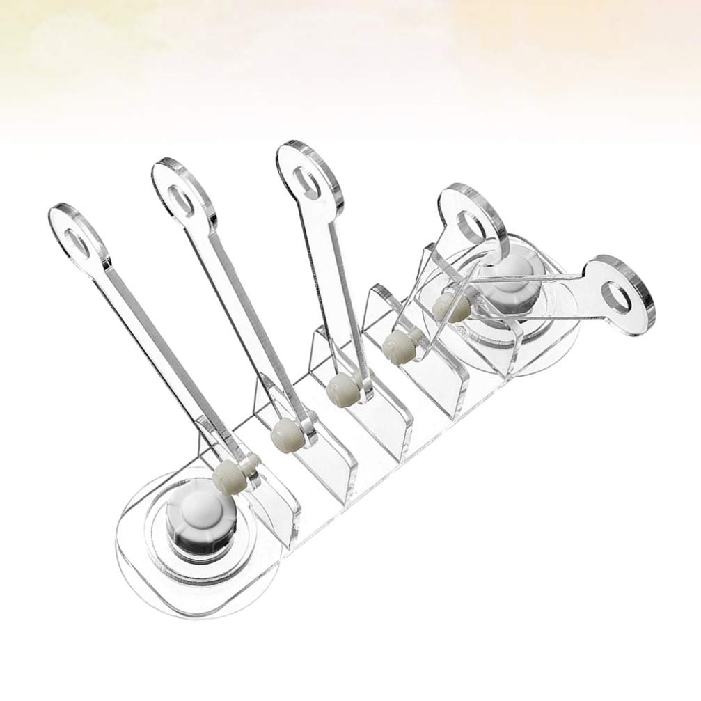 Balacoo 5-Pack Acrylic Coral Holder Stand for Aquarium - Coral Plug, Fish Tank Ornament, Coral Rack Tree with 5 Claws - Perfect for Saltwater Reef Tanks & Marine Coral Frags