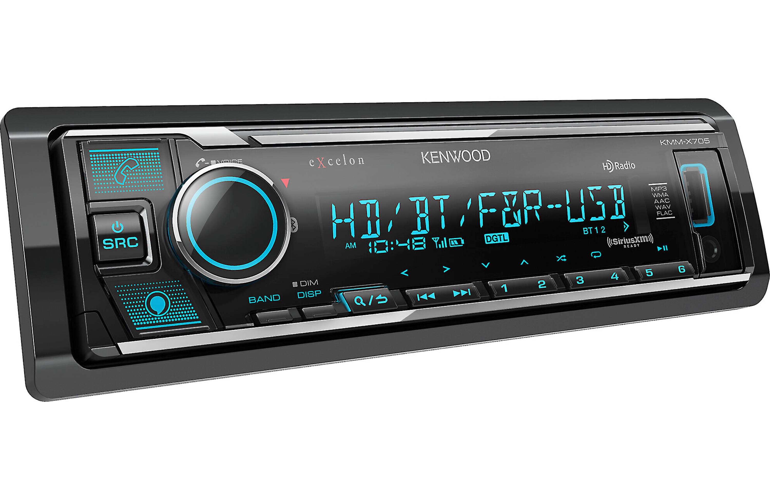 Kenwood Excelon KMM X705 Bluetooth Car Stereo with HD Radio - Premium Digital Media Receiver for Cars & Trucks - Perfect for Road Trips & Daily Commuting