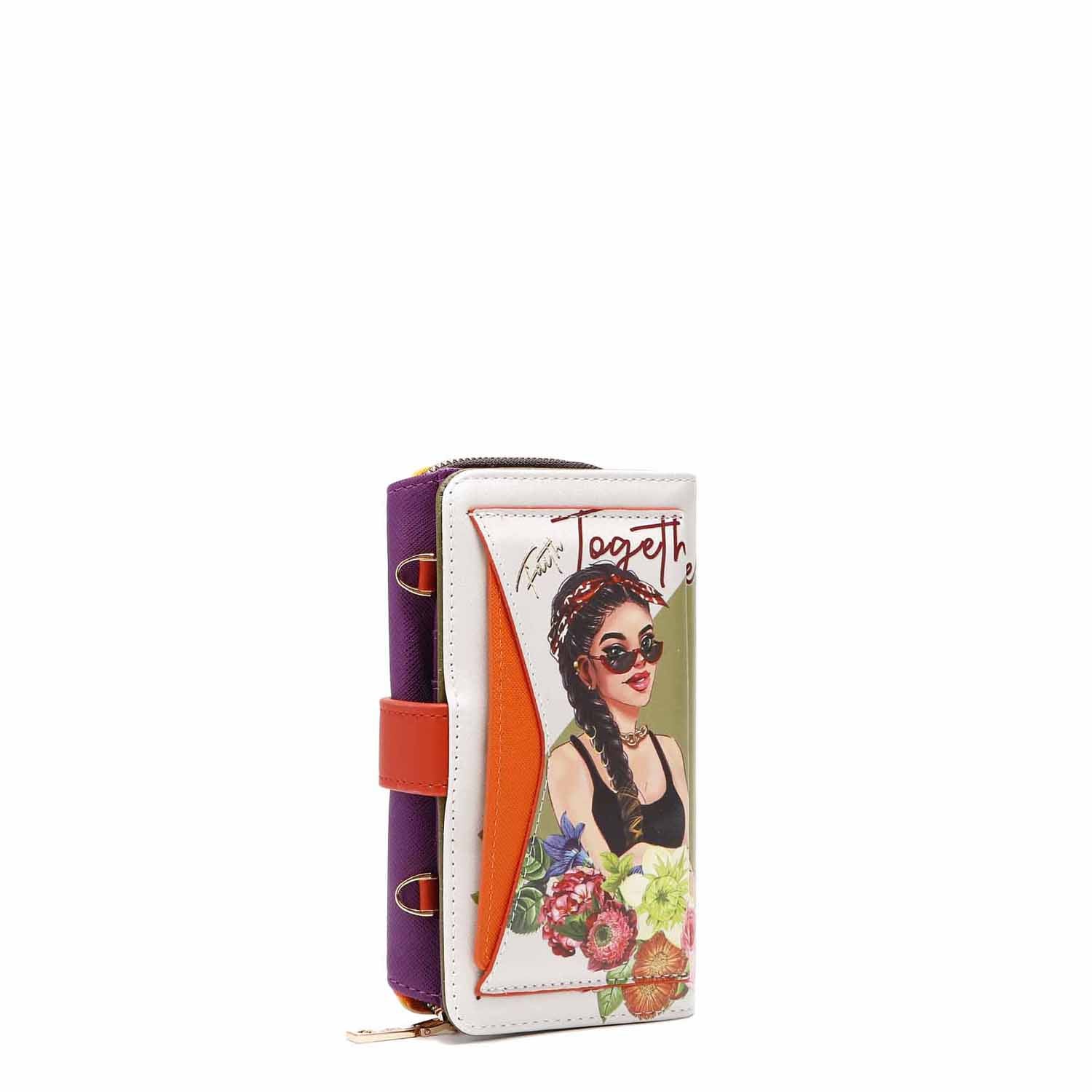 Stylish Trifold Phone Case with Crossbody Wallet - Perfect for Hands-Free Convenience While Shopping, Traveling, or Running Errands