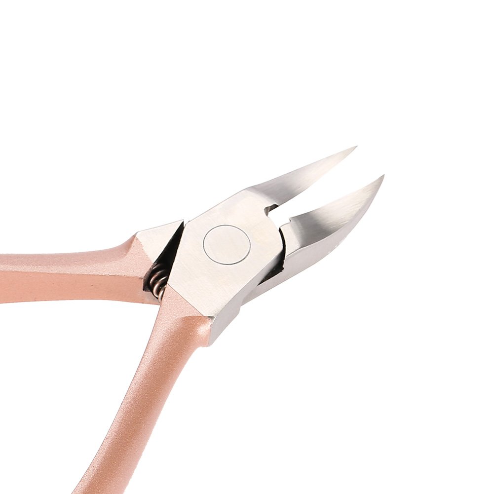 Professional Rose Gold Nail Scissors & Rhinestone Remover - Precision Manicure Tool for Home & Salon Use | Perfect for Nail Art Decorations, DIY Manicures & Pedicures