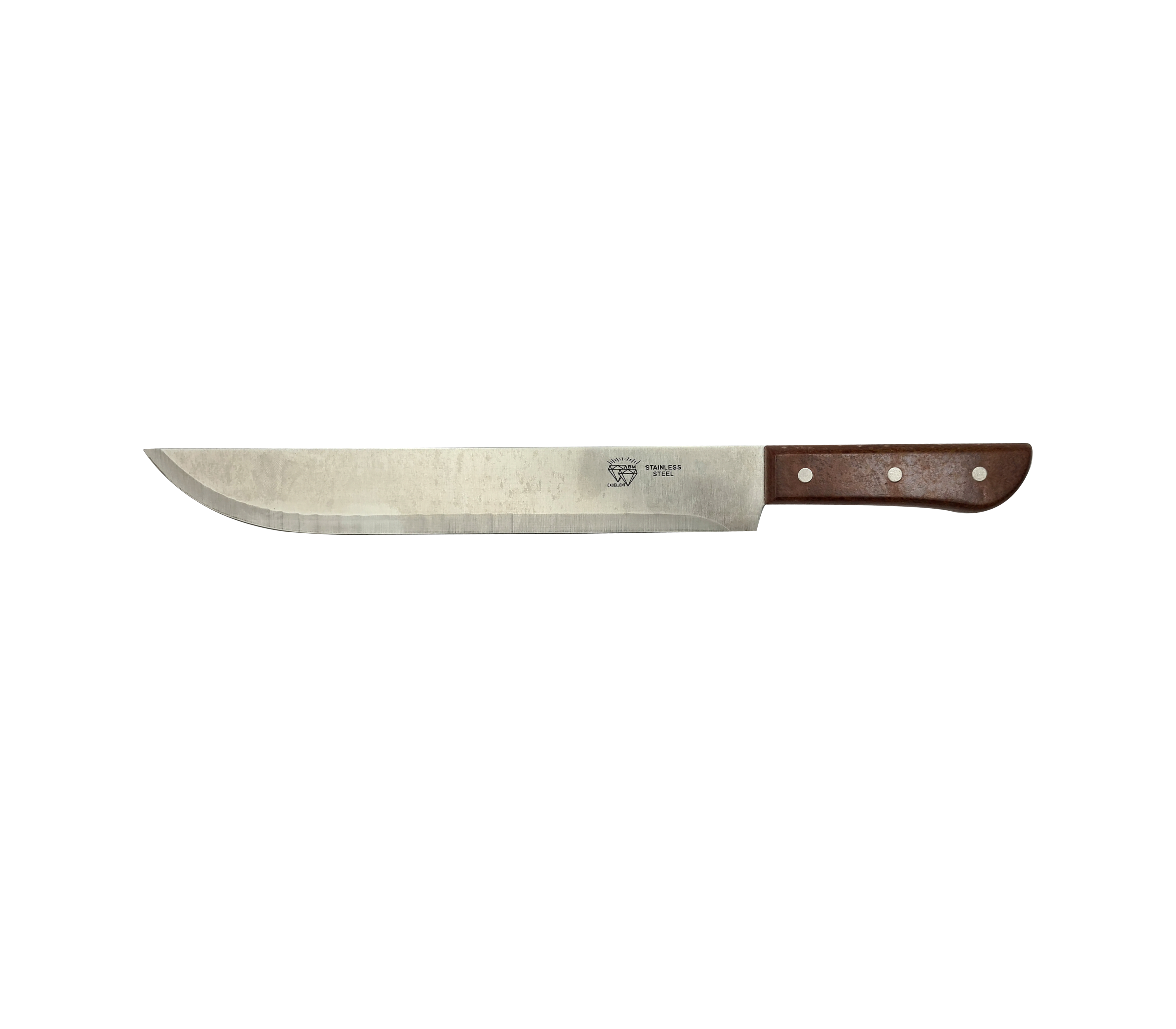BM091 Brown Plastic Handle Stainless Steel Knife - Sharp Kitchen Knife for Cooking, Slicing, and Food Prep