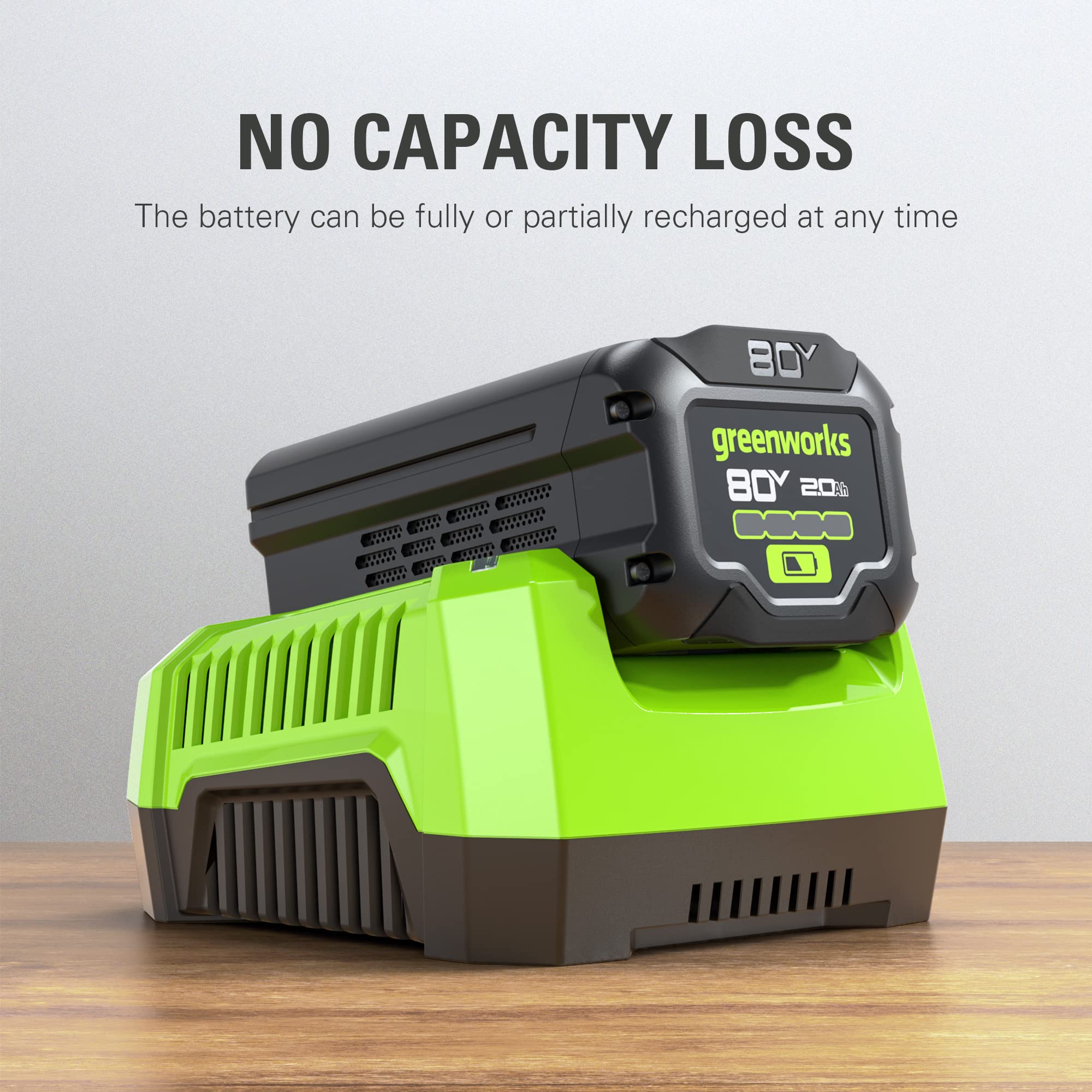 80V 2.0Ah Lithium Ion Battery for Power Tools - Compatible with Cordless Drills, Saws & Outdoor Equipment - Long Lasting Rechargeable Battery Pack