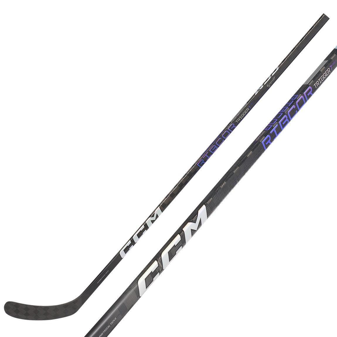 CCM Ribcor Trigger 7 Pro Senior Hockey Stick - High-Performance Carbon Fiber Ice Hockey Stick for Adult Players - Perfect for Power Shots, Stickhandling & Competitive Games