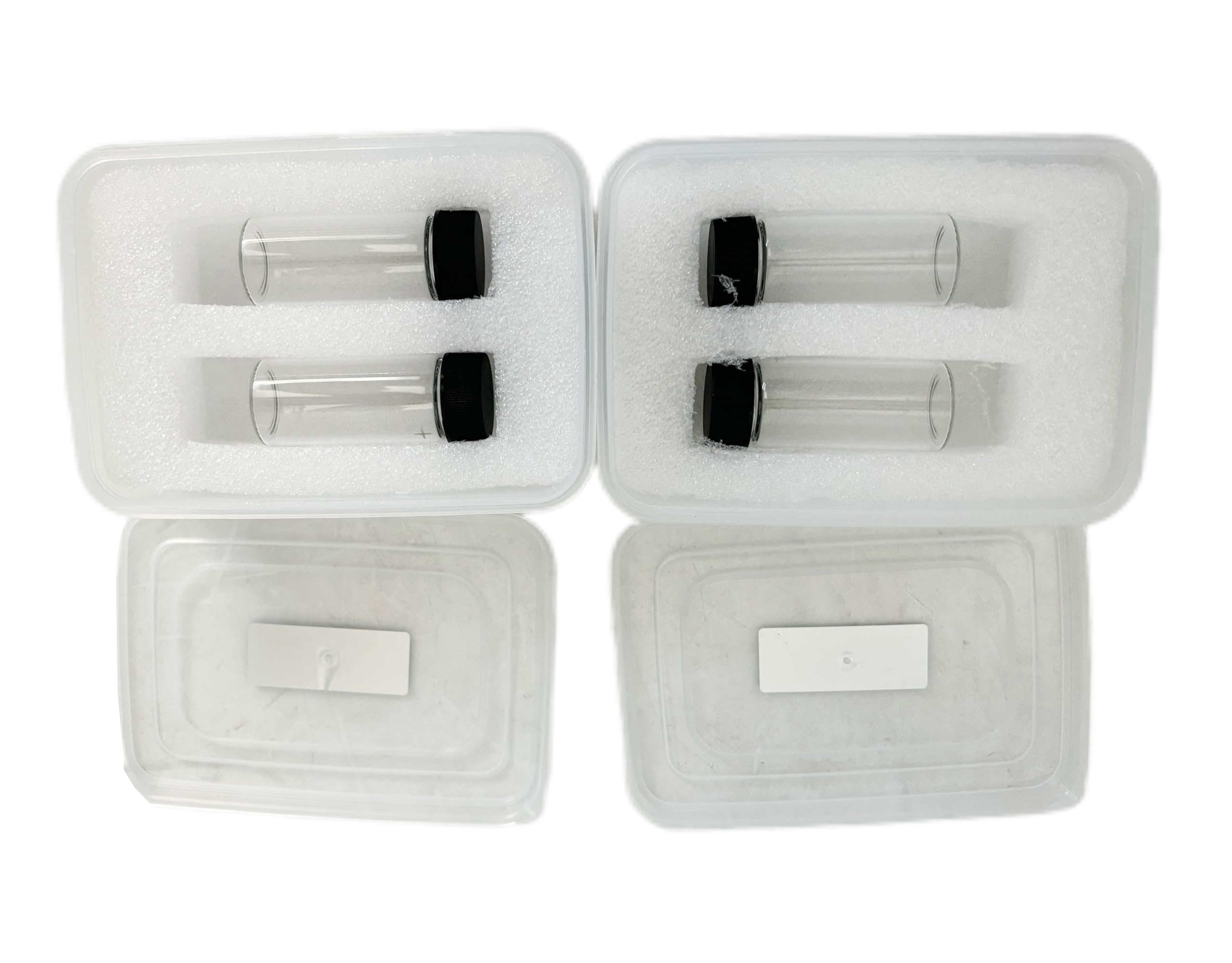 4 Sample Bottles (2 Sets) - Turbidity Meter Bottles for SGZ Series | Turbidimeter Solution & Test Tubes | Water Quality Testing Lab Equipment for Laboratories & Field Work