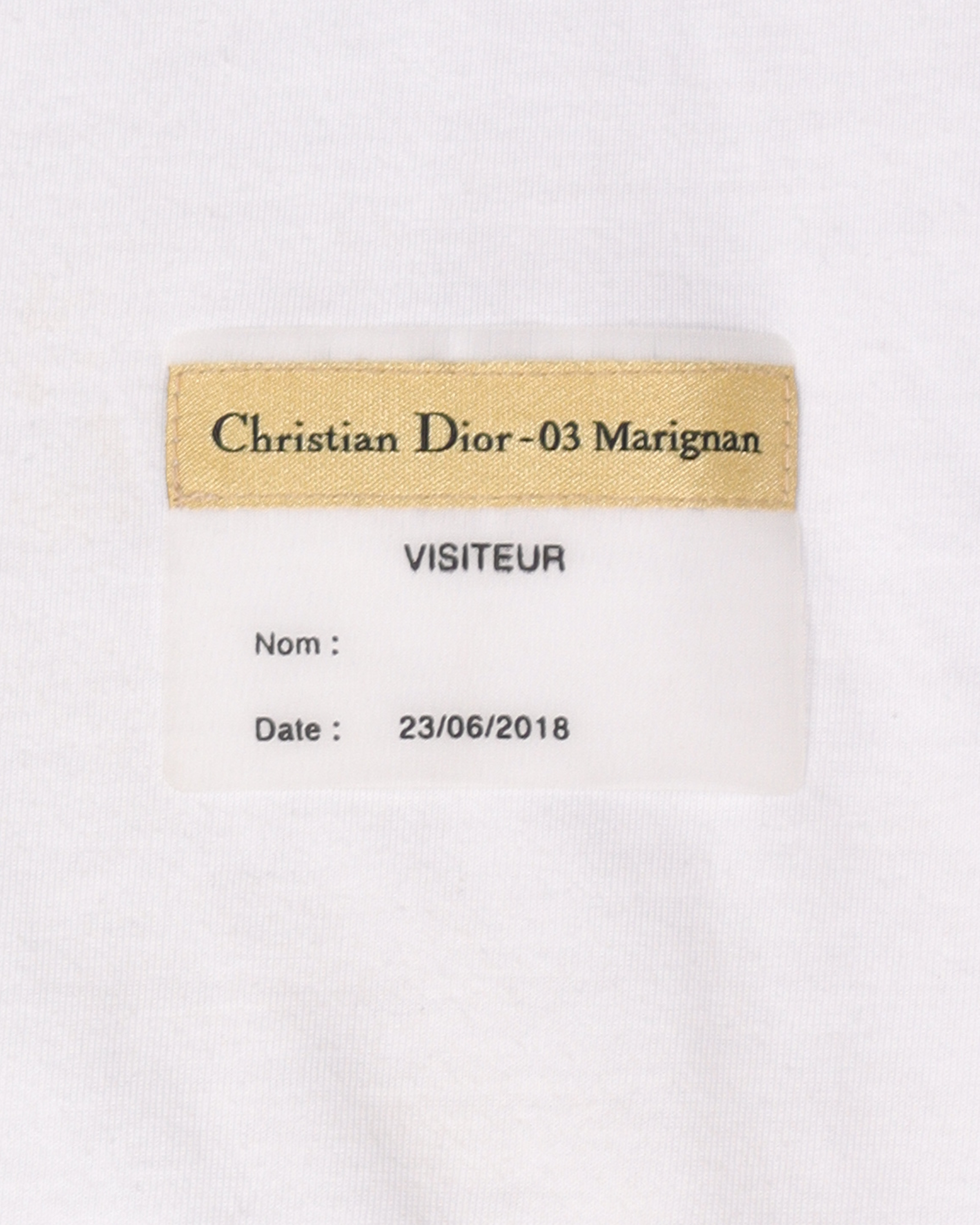 Custom Visitor Badge T-Shirt - Reusable & Comfortable Staff ID Shirt for Events, Security & Office Use