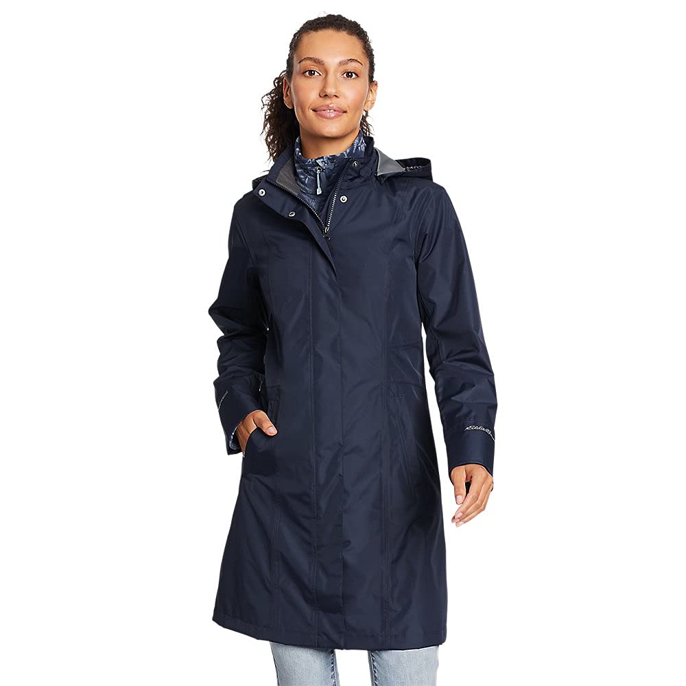 Eddie Bauer Women's Girl on the Go Trench Coat - Waterproof Lightweight Jacket for Travel, Work & Everyday Wear | Classic Casual Outerwear for Women
