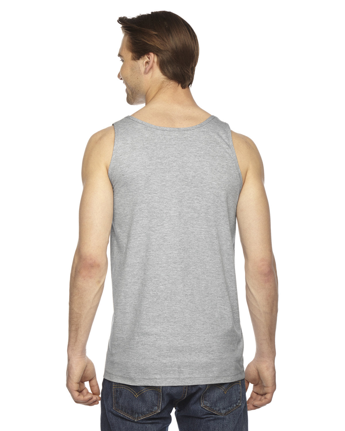 American Apparel 2408W Unisex Fine Jersey Tank Top - Soft Cotton Comfort Fit for Men & Women - Perfect for Gym, Yoga, Beach & Casual Wear