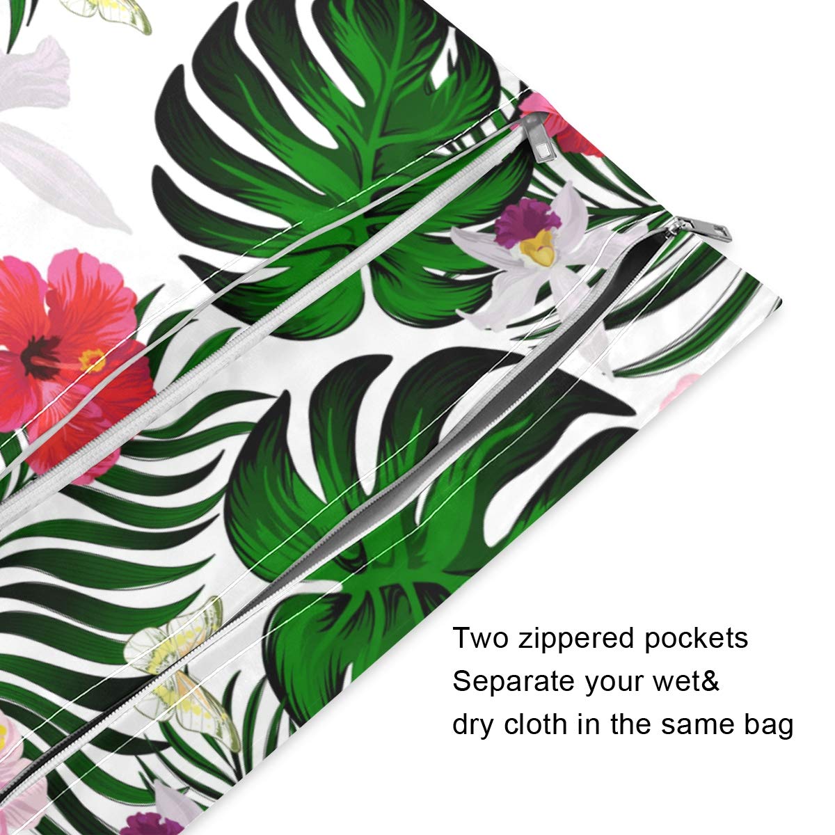 Blueangle Waterproof Wet Dry Bag 2 Pack - Reusable Cloth Diaper Storage, Swimsuits & Travel Organizer - Ideal for Beach, Pool, Gym & Baby Essentials - Leakproof Toiletry & Wet Clothes Bag for Outdoor Activities