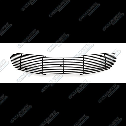 APS Black Aluminum Billet Front Grille Insert for 2014-2016 Kia Forte - Compatible with K65963H, Main Upper Horizontal Grill - Perfect for Car Customization & Style Upgrade