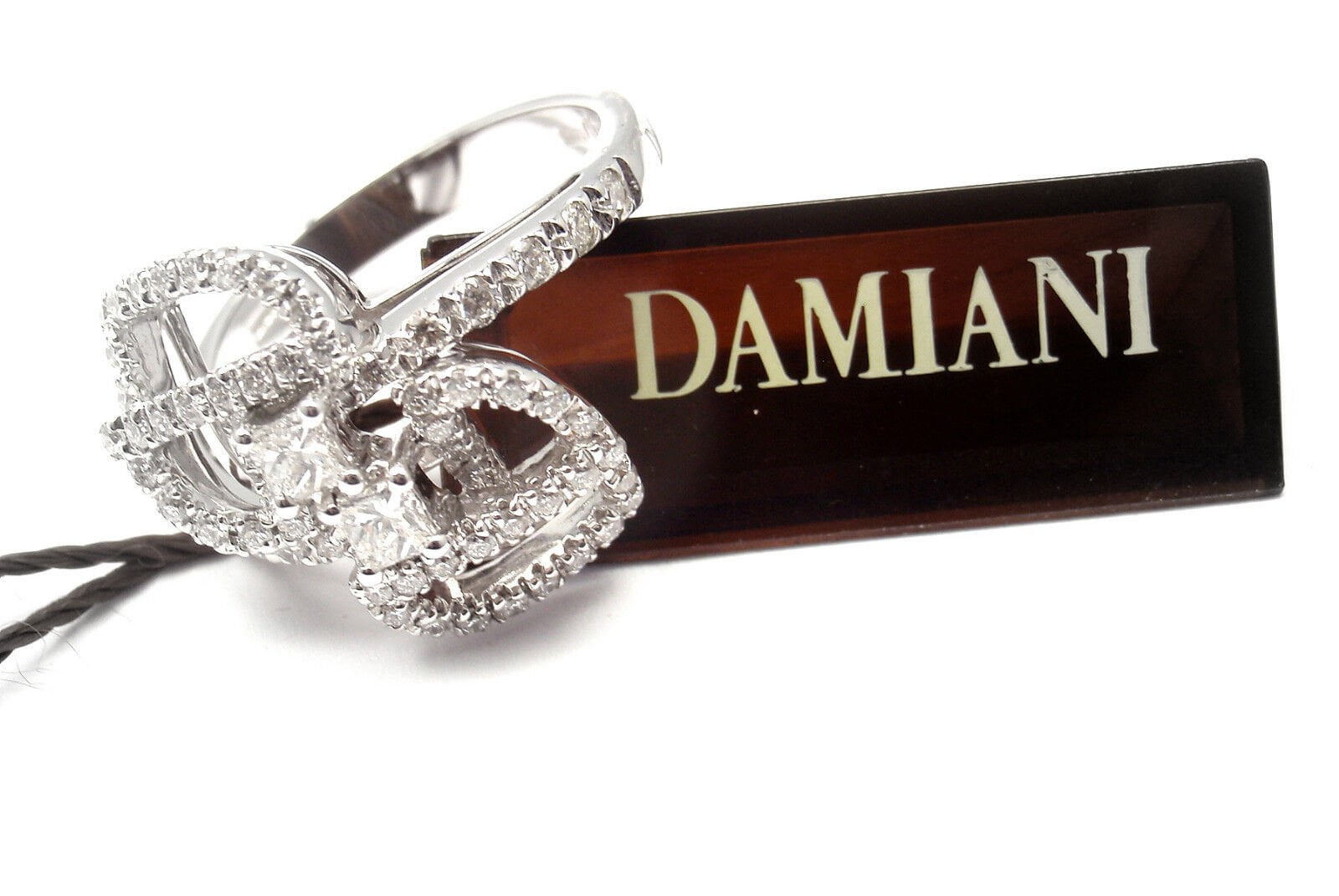 Authentic Damiani Madeira 18k White Gold 0.80ct Diamond Ring with Certificate - Luxury Italian Jewelry for Women, Perfect for Engagement, Anniversary & Special Occasions