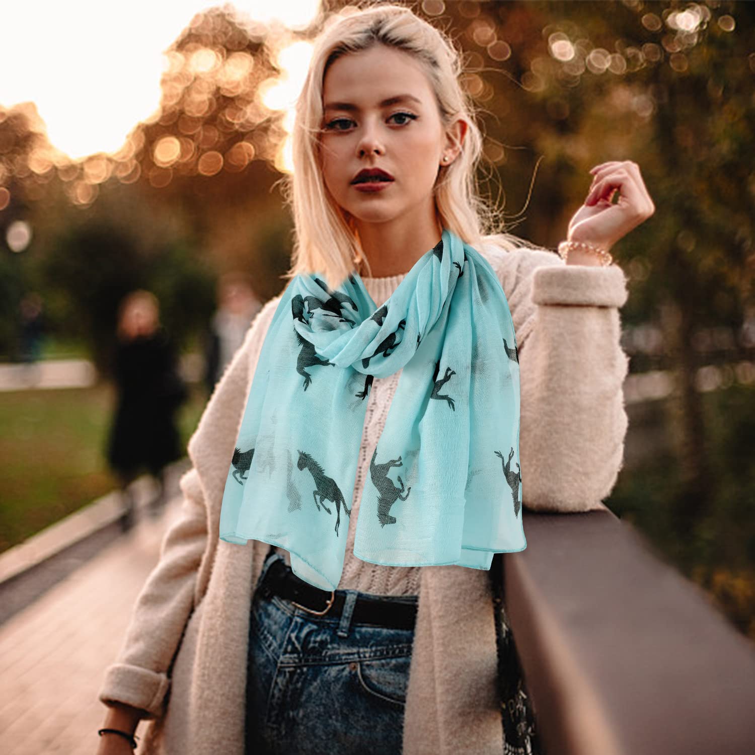 E-Clover Women's Lightweight Fashion Scarf - Soft Shawl Wrap for All Seasons | Perfect for Spring, Summer, Fall & Winter Outfits, Office Wear, and Travel Accessories