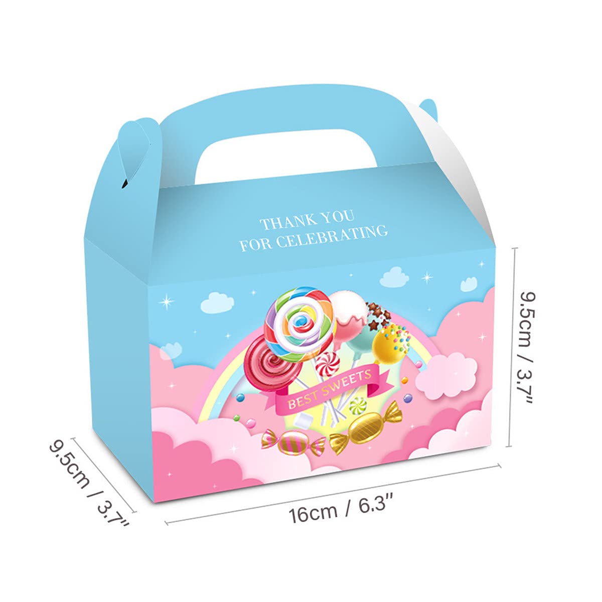 12-Piece Candyland Lollipop Candy Theme Birthday Party Set - Cake Topper, Baby Shower & Wedding Decorations - Sweet Bouquet for Candy Buffet, Dessert Table, and Party Favors