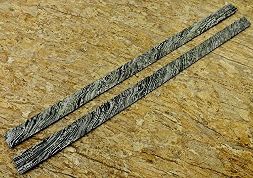 Premium Damascus Steel Billet Lot of 2 - 27