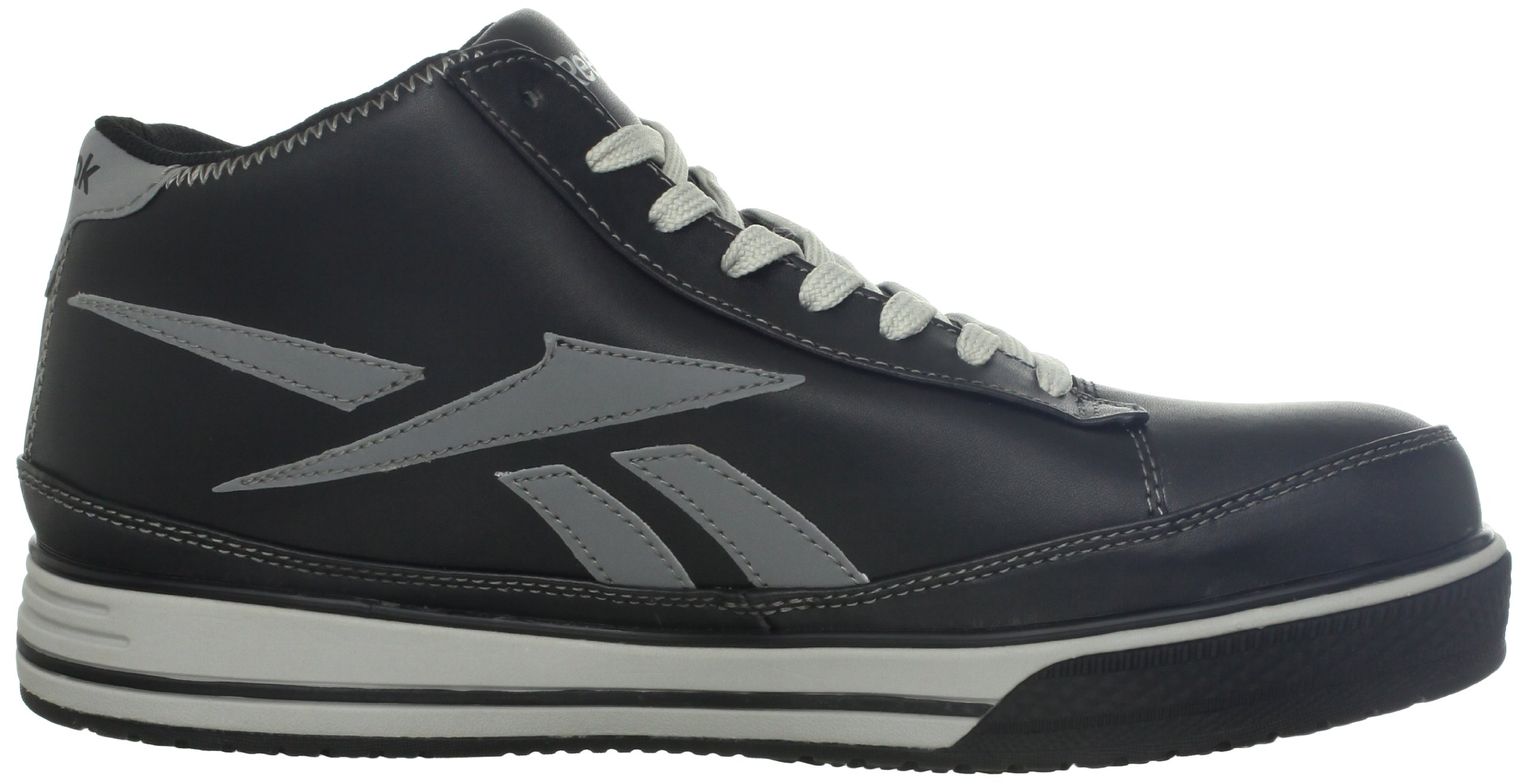Reebok RB3755 Woha Men's Safety Work Shoes - Black/Grey - Slip Resistant & Comfortable for Construction, Warehouse & Industrial Use