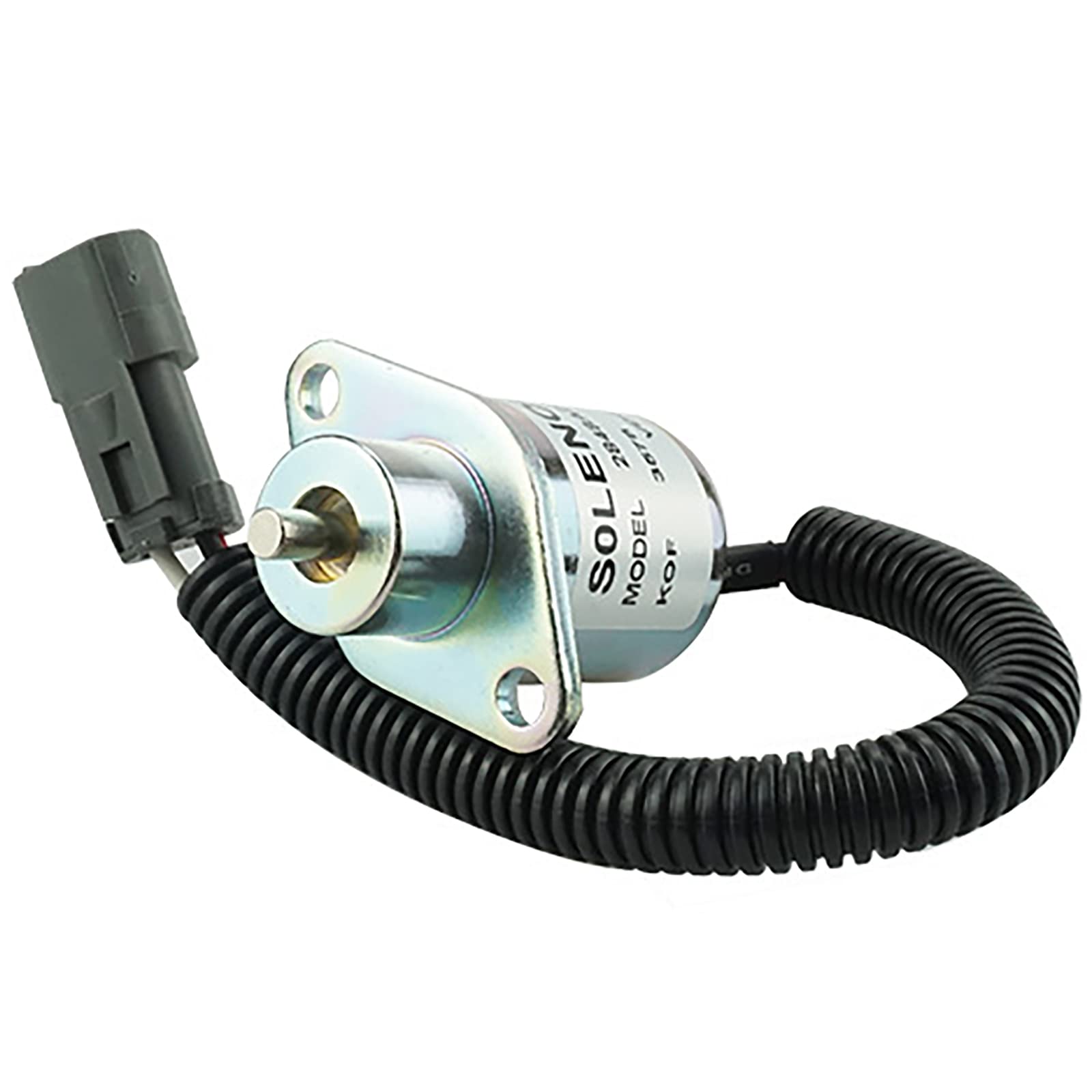 Fuel Shut Off Solenoid Valve 2848A278 - Compatible with Caterpillar Skid Steer, Perkins, Hyster UB704 Engines - Perfect for Heavy Equipment, Construction & Agricultural Machinery Repair