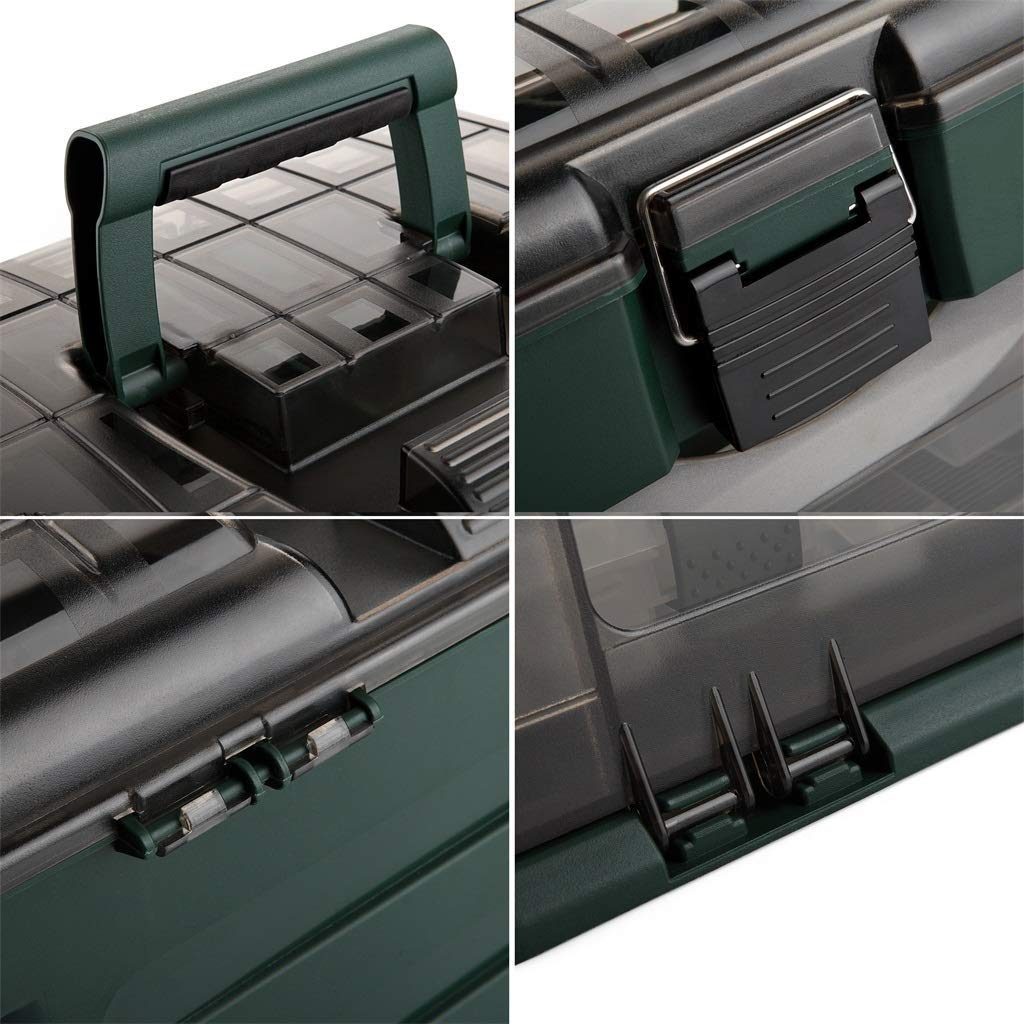 4-Layer Multifunctional Fishing Tackle Box - Large Waterproof Storage Organizer for Boat, Sea & Outdoor Fishing Gear Accessories - Perfect for Anglers & Fishing Enthusiasts