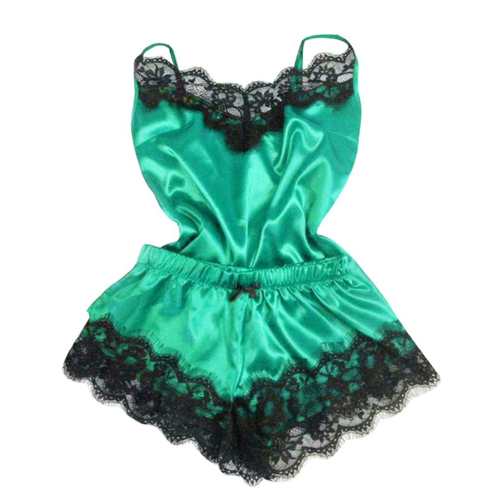 Women's Lace Babydoll Shorts Set - Sexy Two Piece Lingerie & Nightgown for Cosplay, Sleepwear, and Special Occasions | Comfortable Underwear Panty Shorts for Women (Style F6)