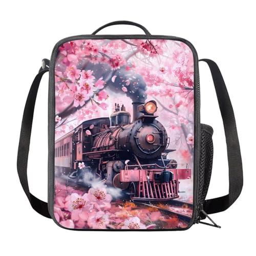 train floral pink