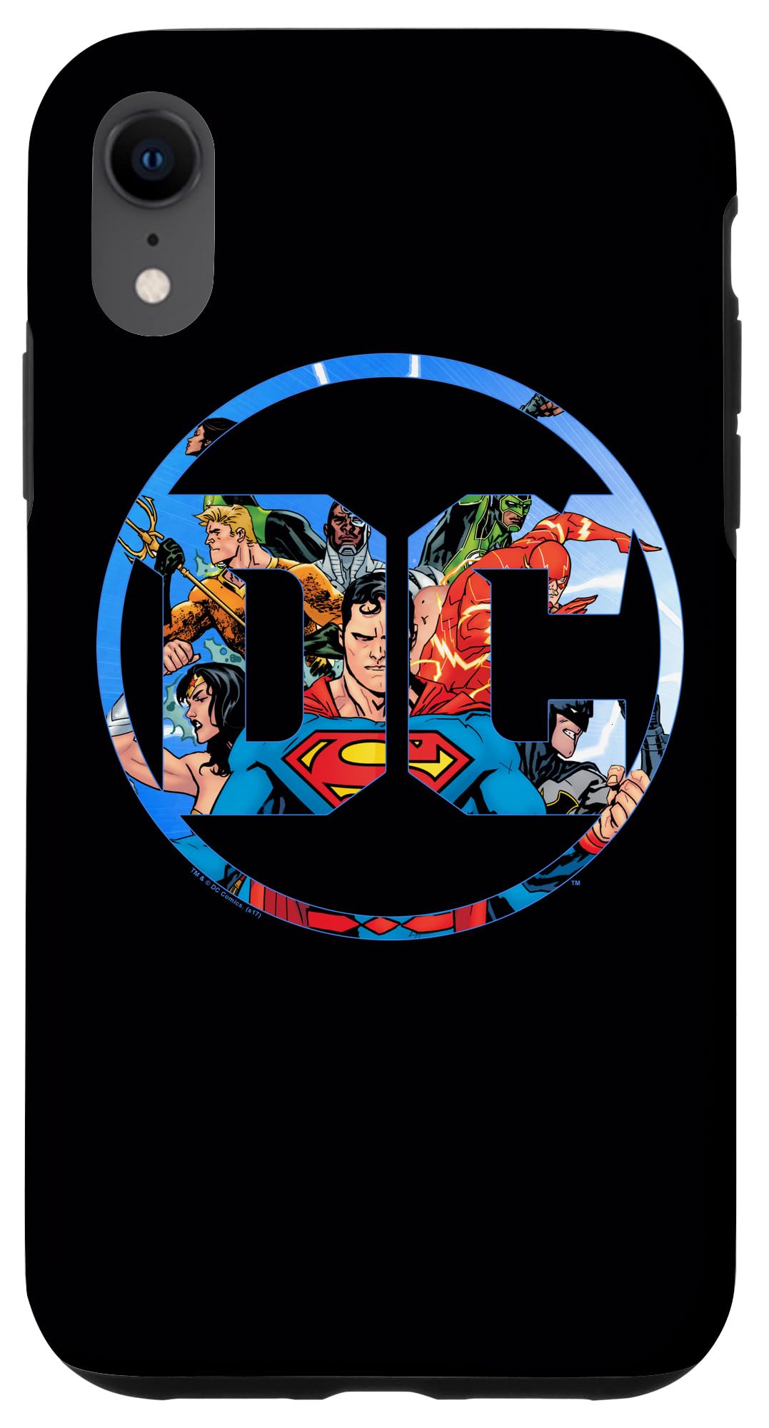 iPhone XR Justice League DC Comics Logo Phone Case - Durable Protective Cover for Superhero Fans - Perfect for Daily Use, Cosplay & Comic Conventions