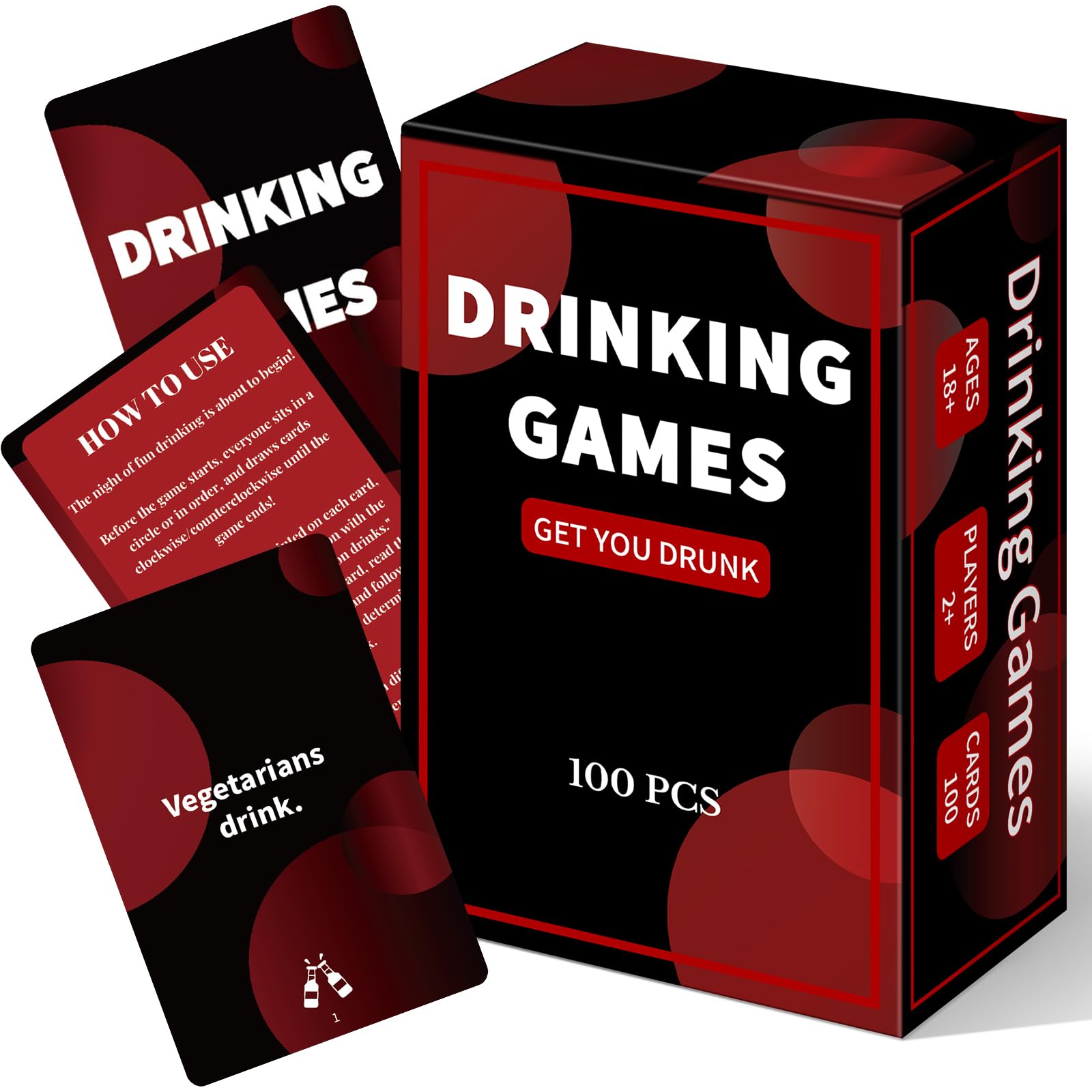 Poen Drinking Games Card Set - Fun Party Questions & Challenges for Adults, Bachelorette Parties & Girls Night Out | Hilarious Christmas White Elephant Gift Idea (Perfect for Game Nights & Social Gatherings)
