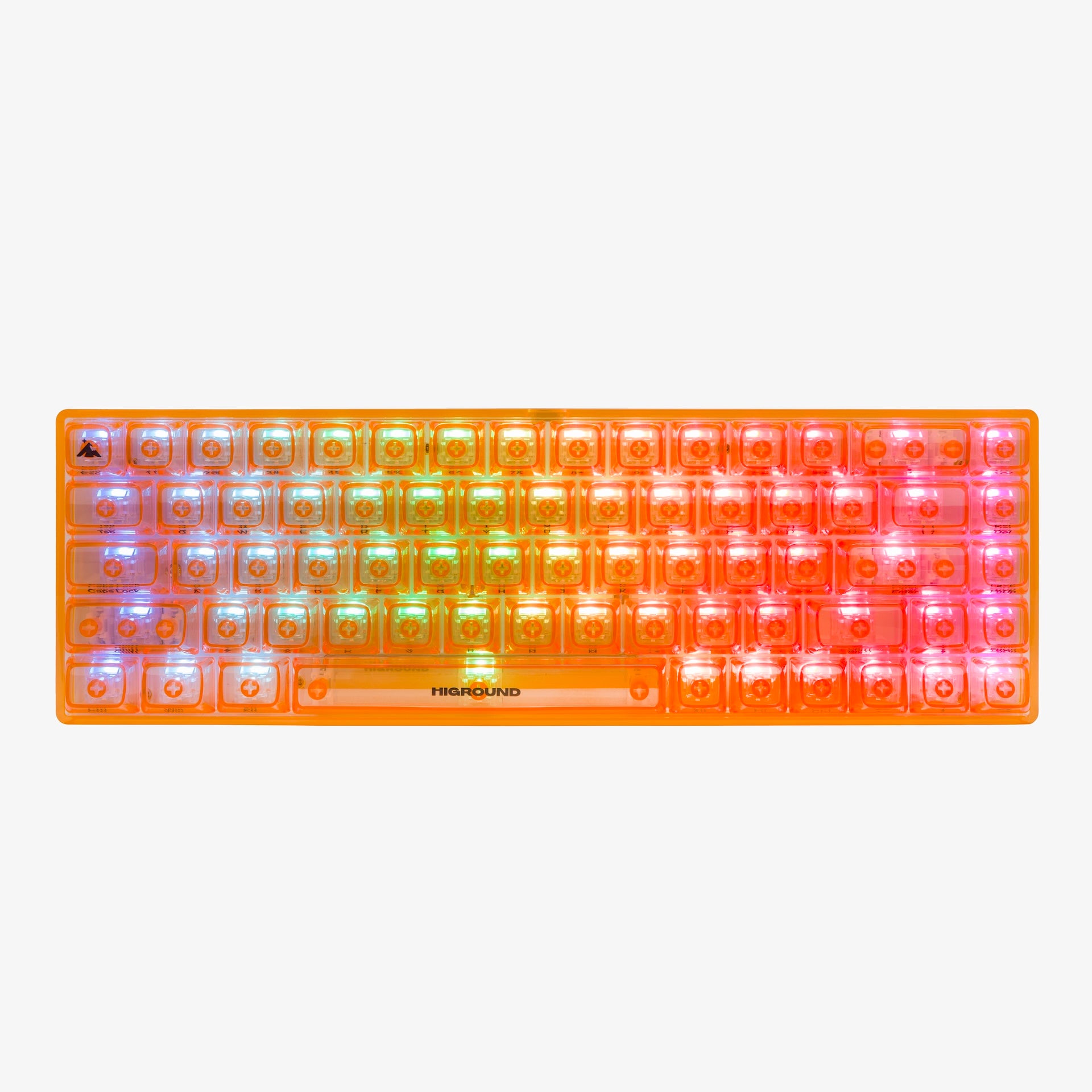 Clear Topaz Basecamp 65 Mechanical Keyboard with Silent Glacier Switches - Compact 65% Layout for Gaming, Typing & Office Work