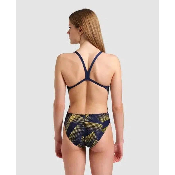 Halftone Challenge Back One Piece Swimwear - Stylish & Comfortable Bikini Top for Women - Perfect for Beach, Pool & Summer Vacations