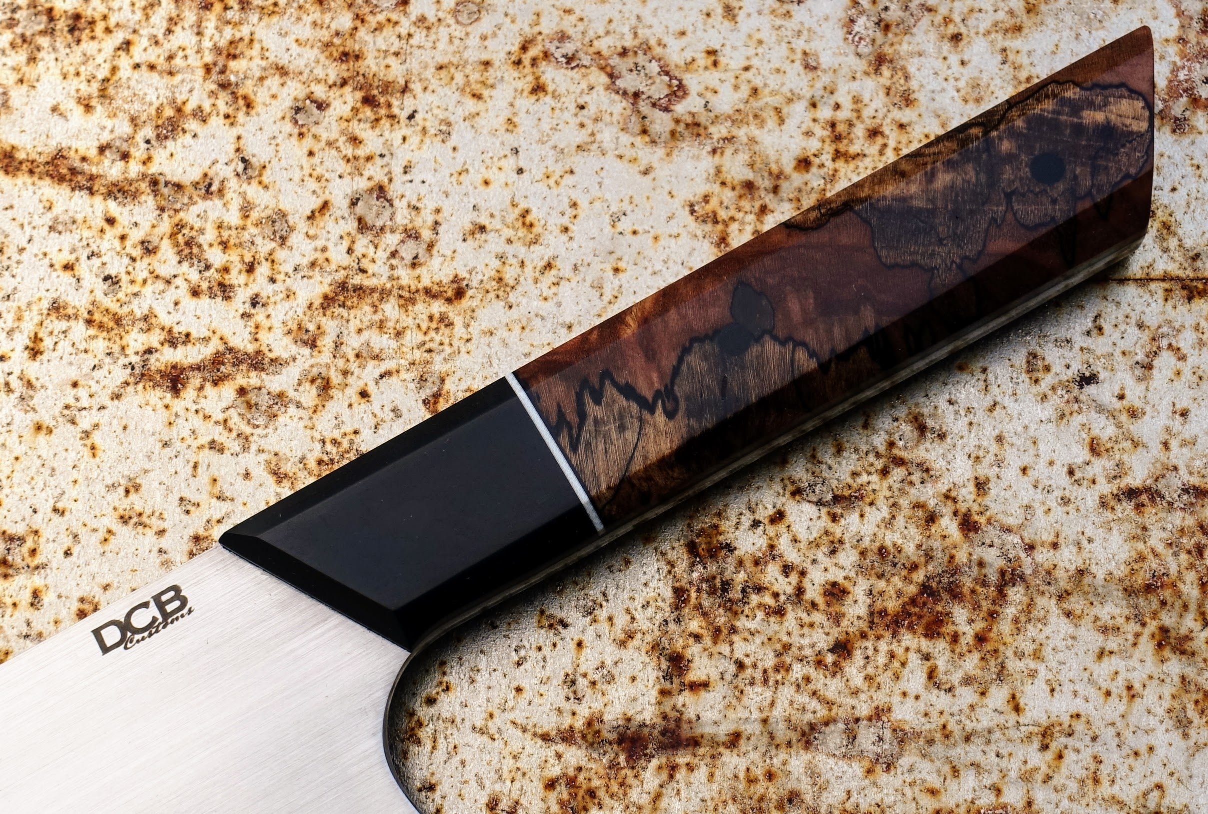 DCB Customs 7 Inch Nakiri Japanese Vegetable Knife - High Carbon Stainless Steel Blade with Ergonomic Handle - Perfect for Chopping, Slicing, and Dicing Vegetables - Ideal for Home Chefs and Professional Kitchens