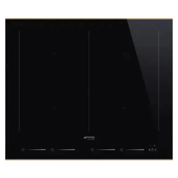 Smeg 60cm Dolce Stil Novo Black Induction Cooktop - Premium Built-in Electric Stove for Modern Kitchen Cooking & Entertaining