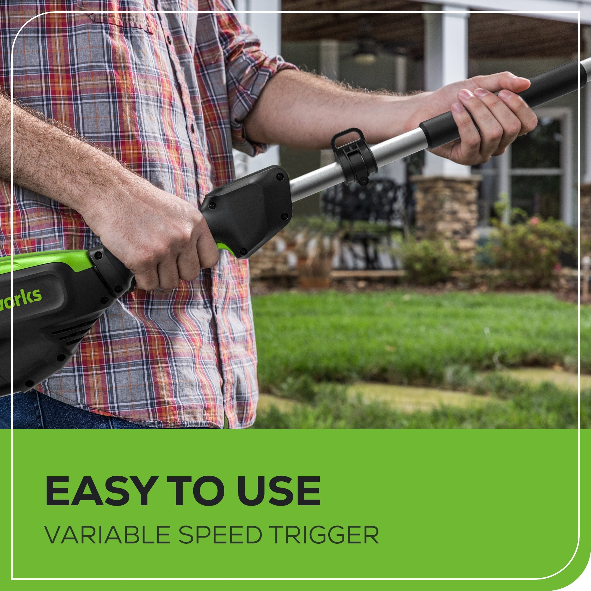 80V Pro 10 Cordless Battery Pole Saw with 2.0Ah Battery & Charger - Lightweight Tree Trimming Tool for Yard Maintenance, Landscaping, and DIY Projects