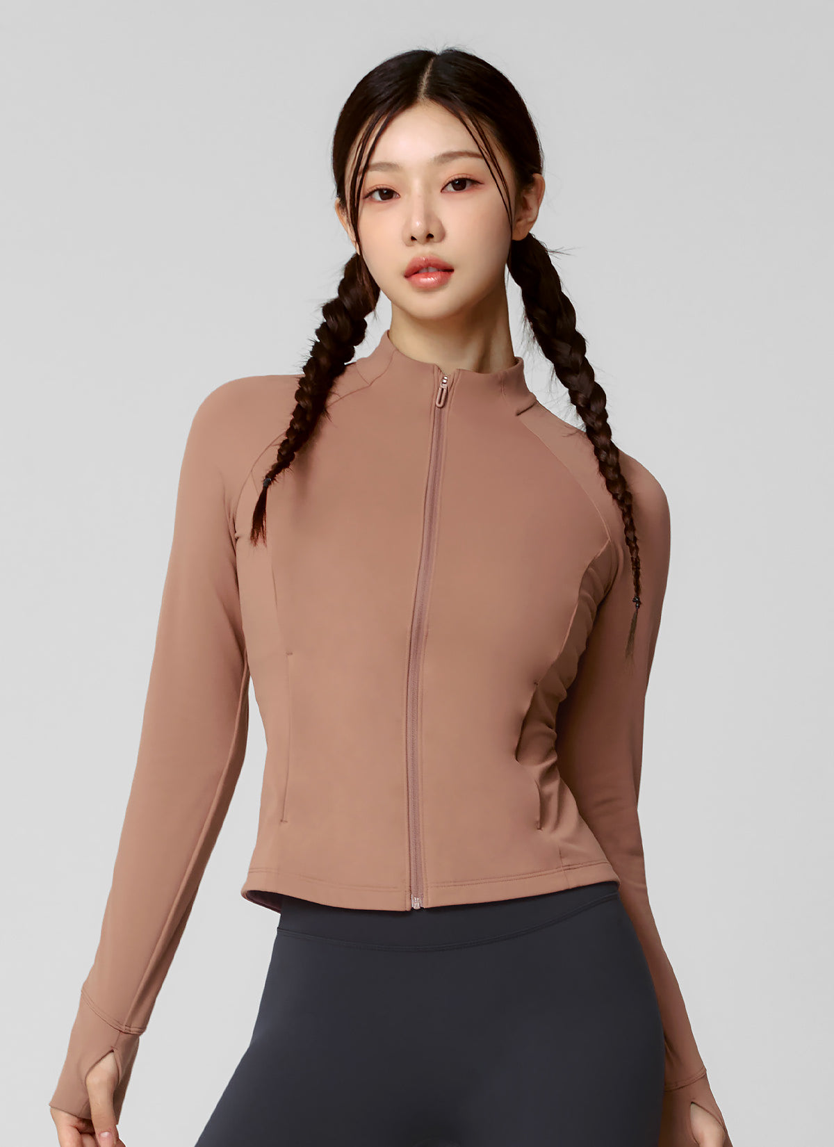 Active Slim Fit Warm Silky Zip Up Hoodie for Women - Lightweight Comfortable Fleece Jacket for Running, Yoga & Outdoor Activities