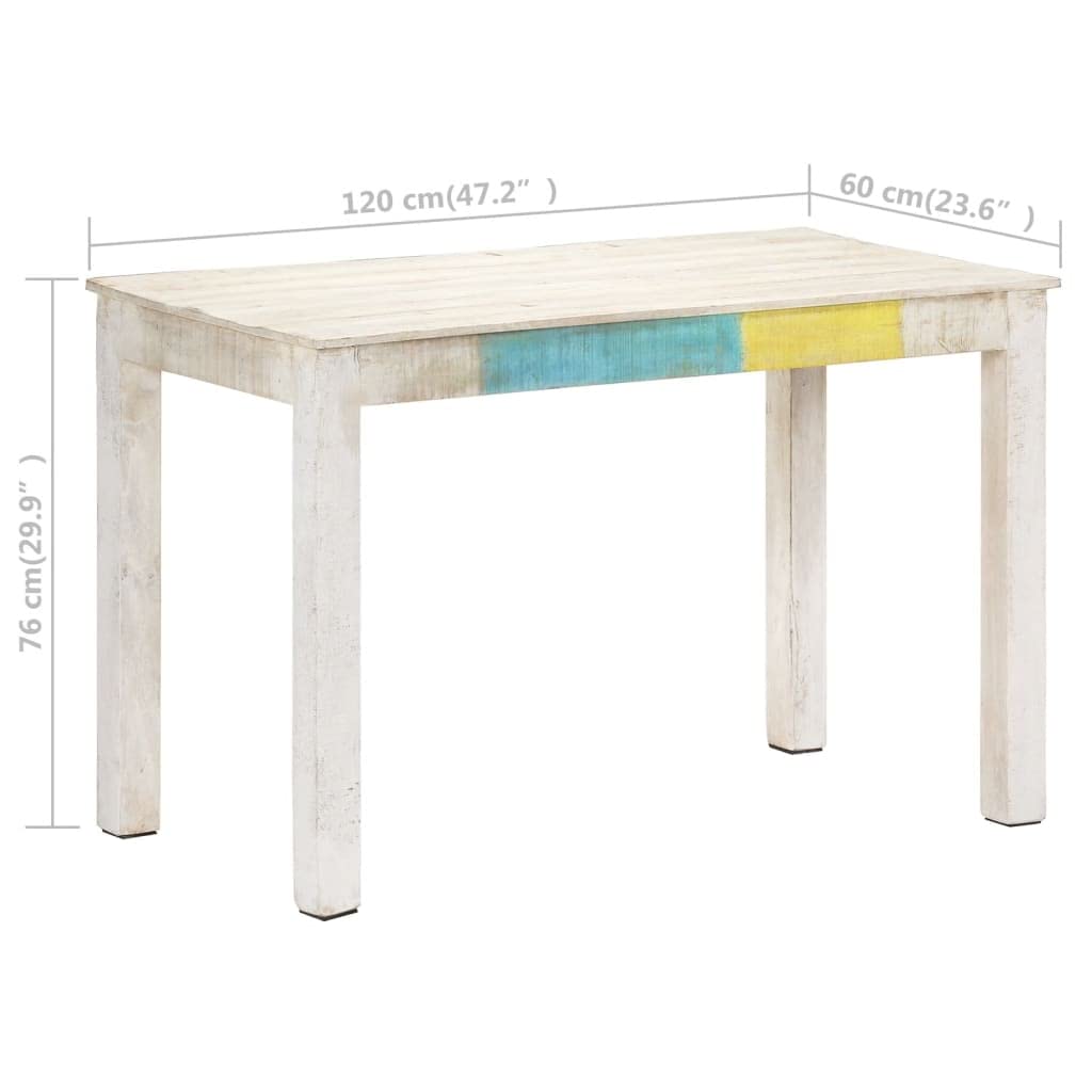 Solid Mango Wood Dining Table 47.2