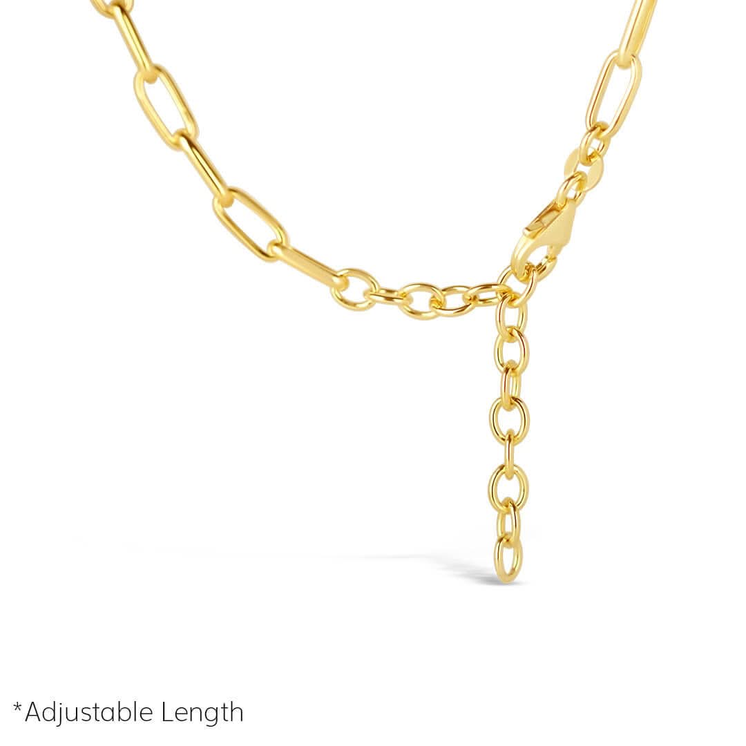 Elegant Gold Paperclip Chain Necklace for Women - Trendy Layering Jewelry for Everyday Wear & Special Occasions