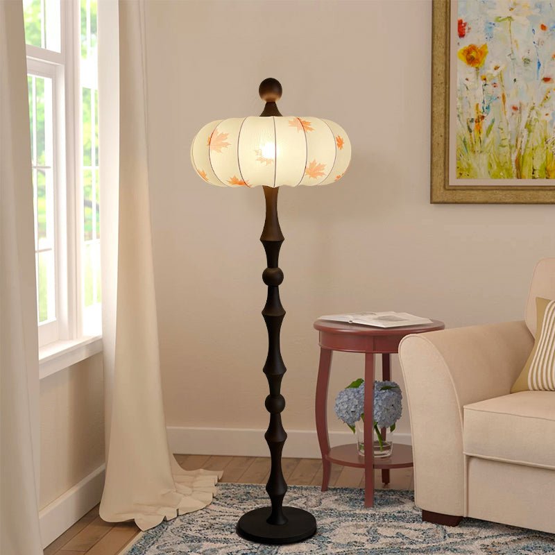 Modern Milo Walnut Floor Lamp - Adjustable Height, Warm LED Light for Living Room, Bedroom & Office - Perfect for Reading, Relaxing & Decorating