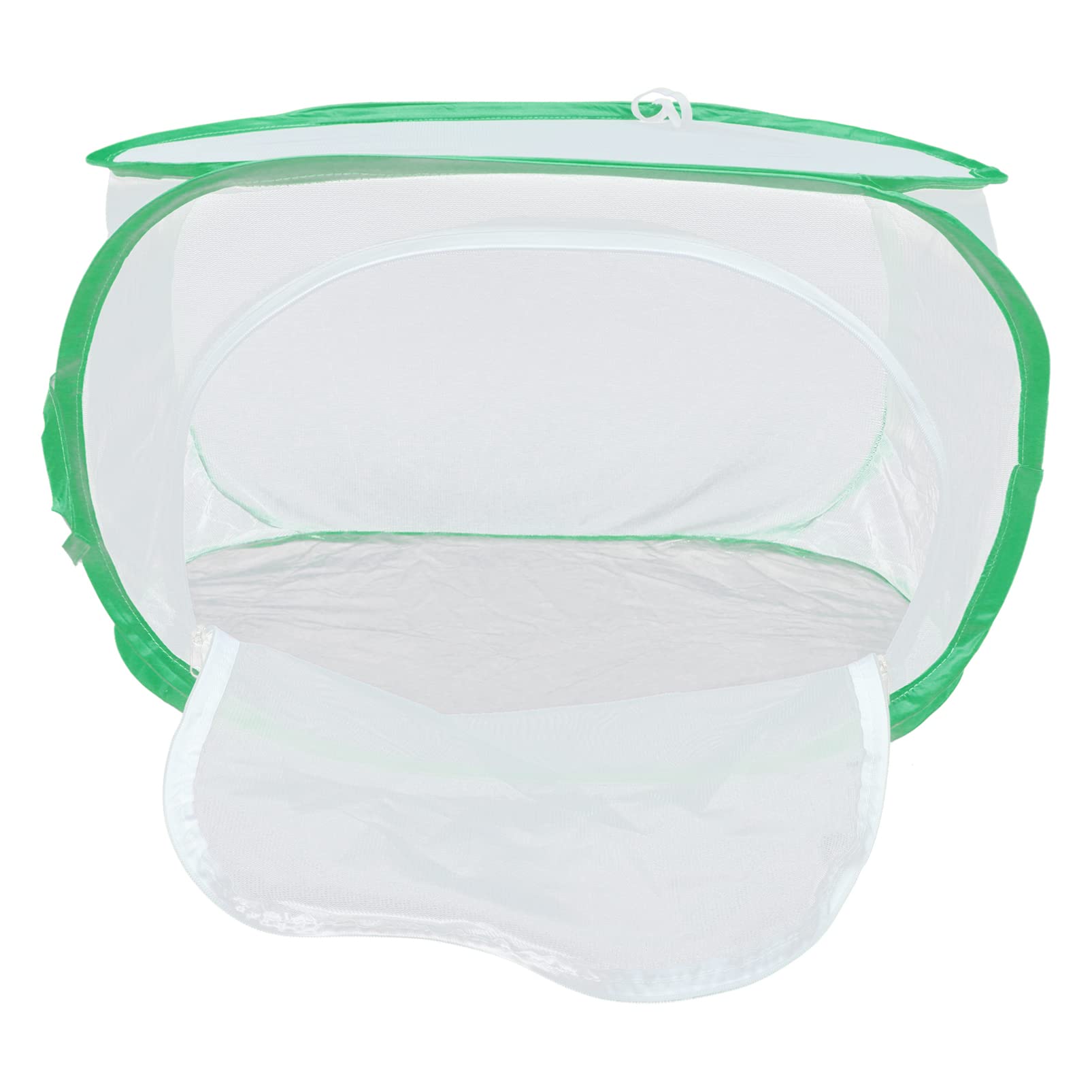 Baluue Mesh Terrarium Cage - Collapsible White Floor Cover with Light Transmitting Net for Kids, Reptiles & Small Pets | Perfect for Home Decor, Classroom Science Projects & Small Animal Habitats