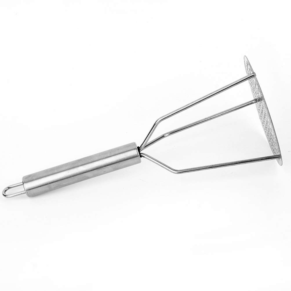 2-Pack Hemoton Potato Masher & Garlic Slicer - Stainless Steel Kitchen Utensil for Mashed Potatoes, Baby Food, and Vegetable Prep | Perfect for Home Cooking, Meal Prep, and Professional Kitchens