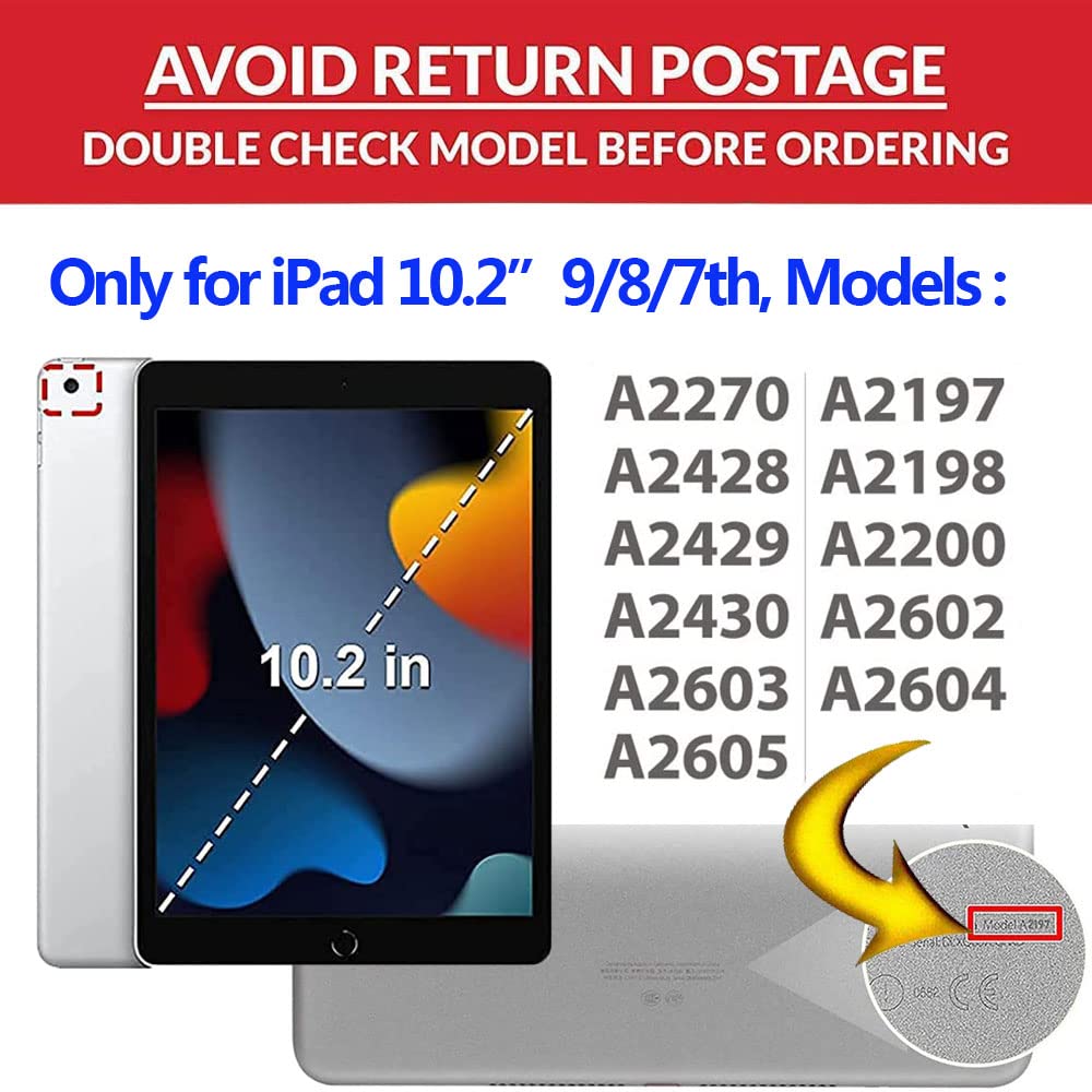 Shockproof Cute Butterfly EVA Foam iPad Case for Kids - Compatible with iPad 9th/8th/7th Gen (2021/2020/2019) & iPad Air 3/Pro 10.5