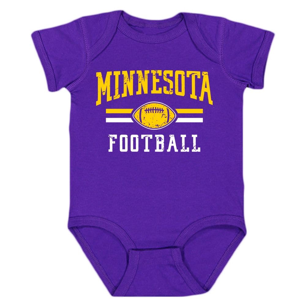 Vintage Style Football Team Bodysuit for Kids - Soft & Comfortable Baby Onesie for Game Day, Sports Events & Fan Outfits