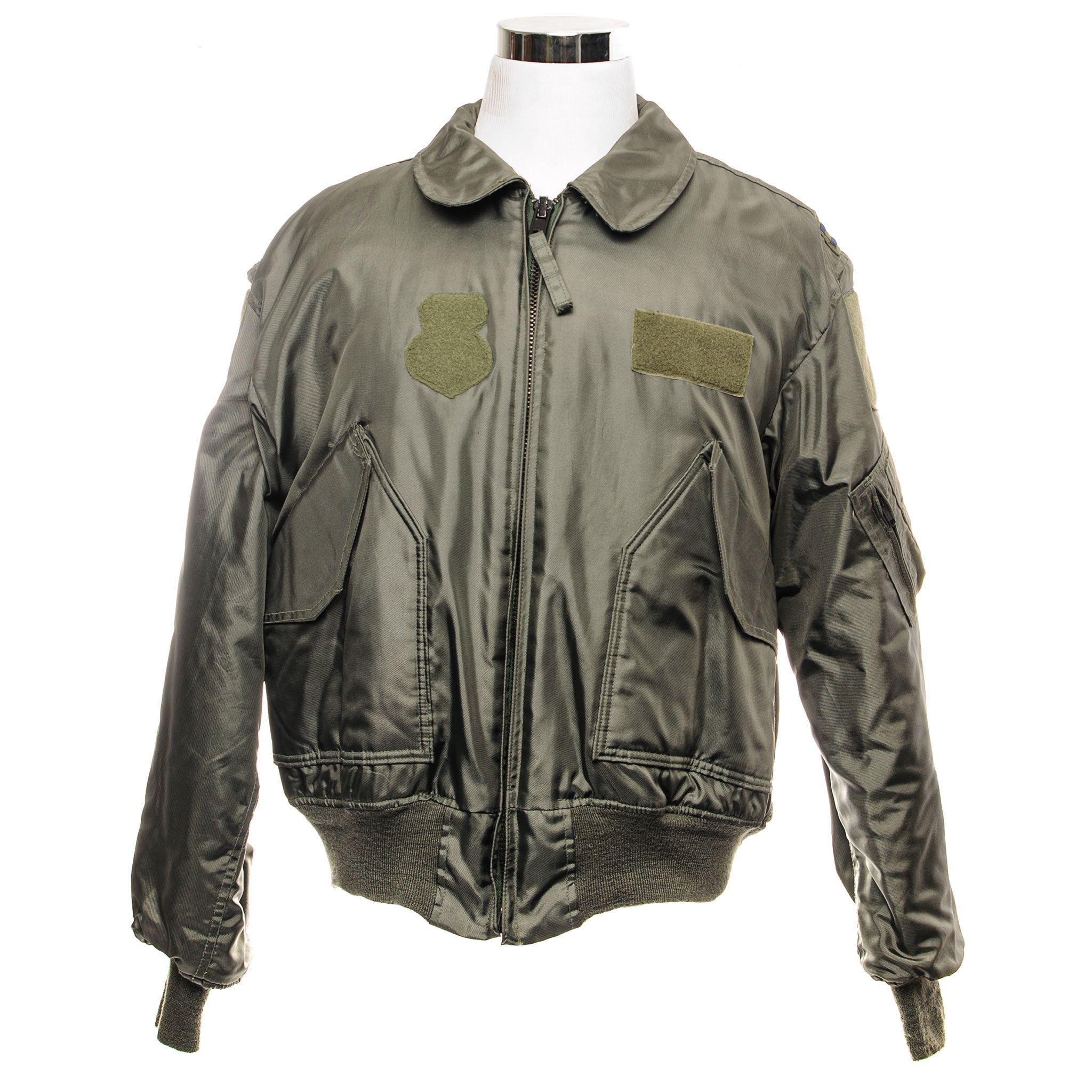USAF Flight Jacket 45/P 45P Winter Bomber Jacket with 1995 Captain Patch - Size XL - Military Aviator Outerwear for Cold Weather & Vintage Style