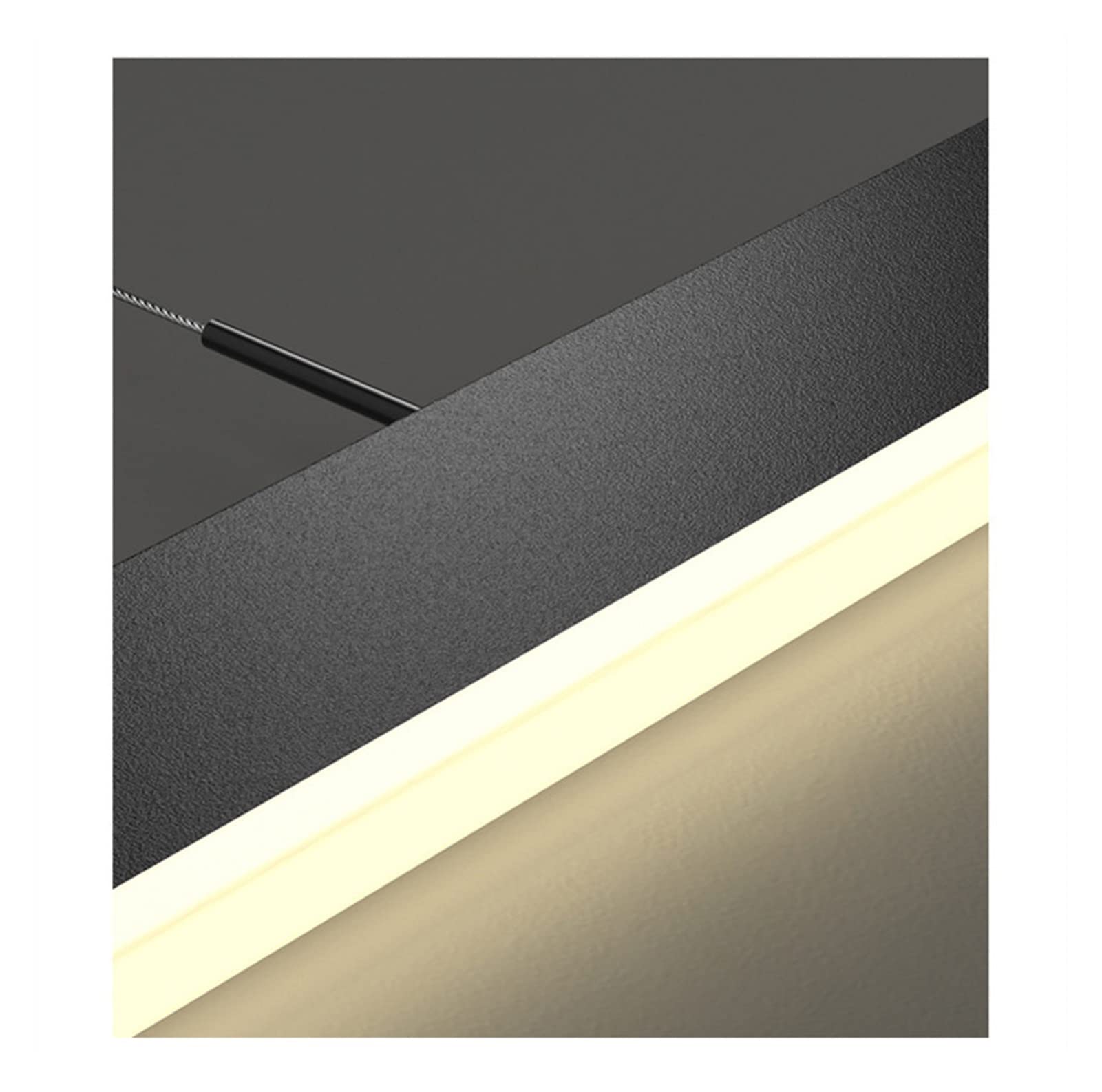 Modern LED Chandelier - Nordic Style Square Pendant Light Fixture for Kitchen, Restaurant, Bar, Living Room & Bedroom (D40cm, Neutral Light) | Energy-Efficient Indoor Lighting for Dining & Home Decor